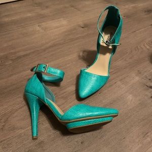 Teal/Turquoise Heels